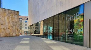 Jüdisches Museum München und Synagoge am Jakobsplatz nahe Marienplatz in München