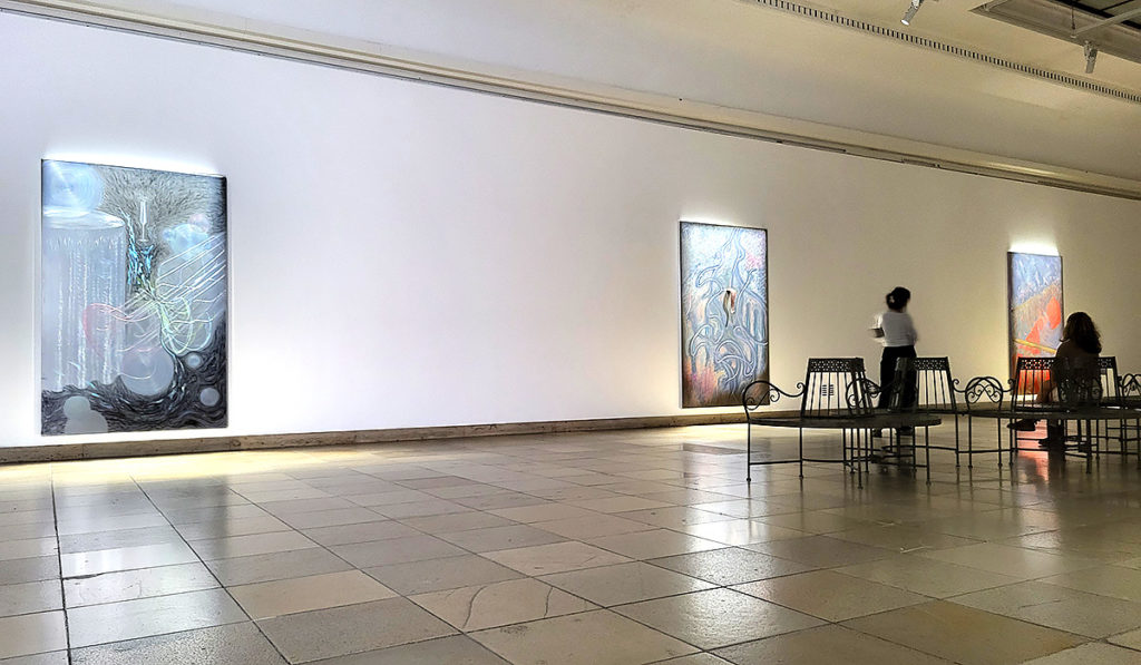 Kunstwerke in der Ausstellung Wang Shui Toleranzraum im Haus der Kunst in München