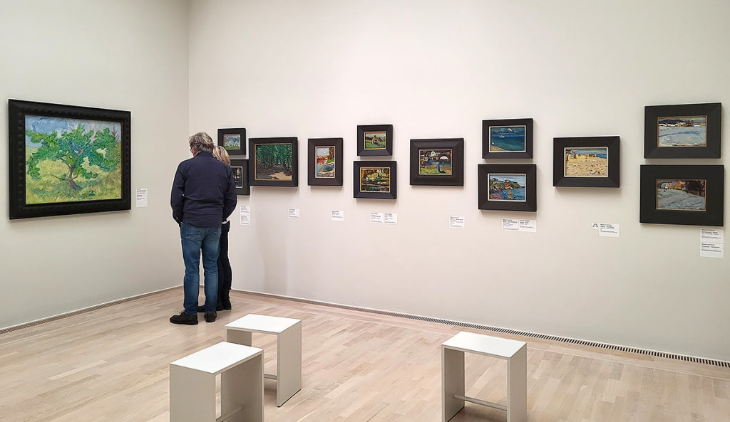 Bilder von Wassily Kandinsky in der Ausstellung Blauer Reiter im Lenbachhaus in München