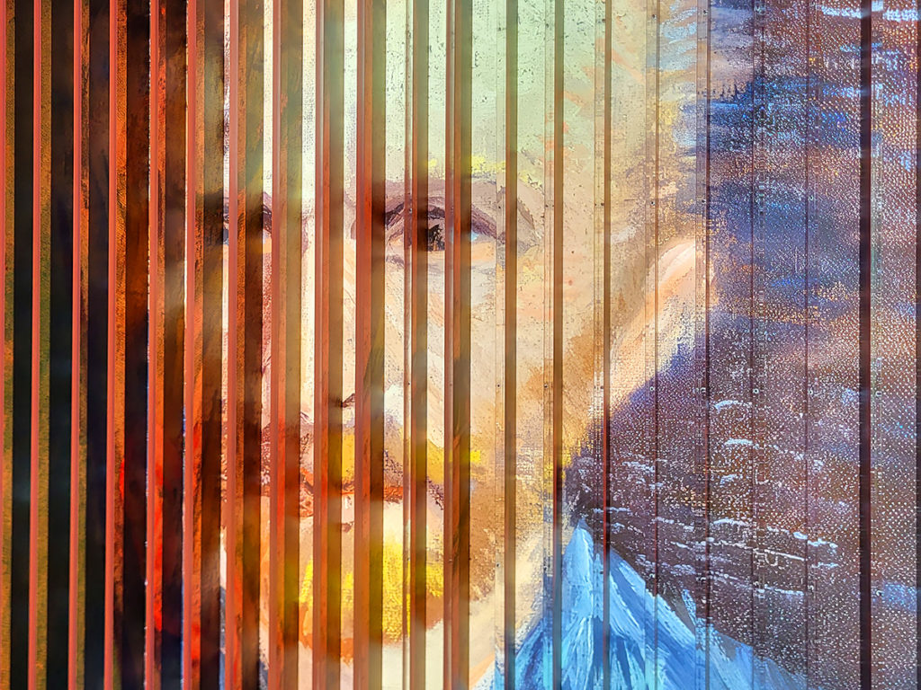 Bildnis von Vincent van Gogh in der Ausstellung Vincent van Goh immersiv in München