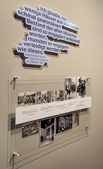 Fotografien in der Ausstellung Maria Theresia 23. Biografie einer Münchner Villa in der Monacensia im Hildebrandhaus