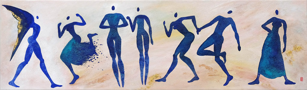 Inbild von Anja Verbeek von Loewis in der Ausstellung im Münchner Künstlerhaus in München