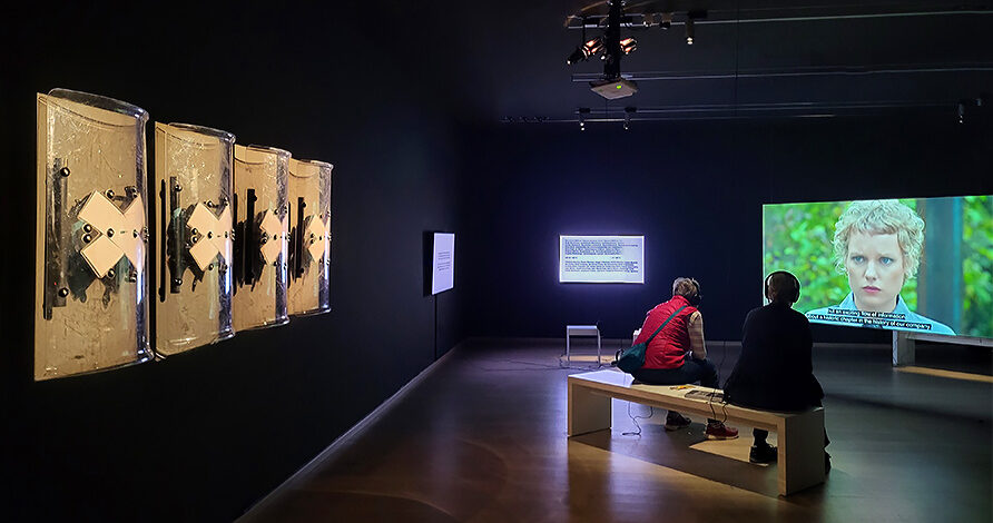 Ausstellungsräume im Lenbachhaus in München mit Kunstwerken von Franz Wanner