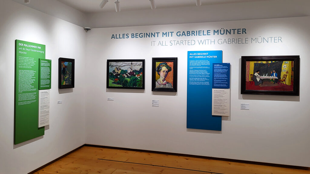 Ausstellungsraum im Schlossmuseum Murnau