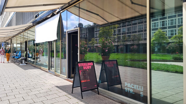 Ausstellung Sterling Rubi im Schaufenster Sammlung Goetz in München