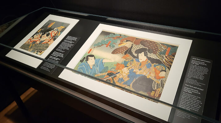 Holzschnitte in der Kabuki Ausstellung im Museum Fünf Kontinente in München